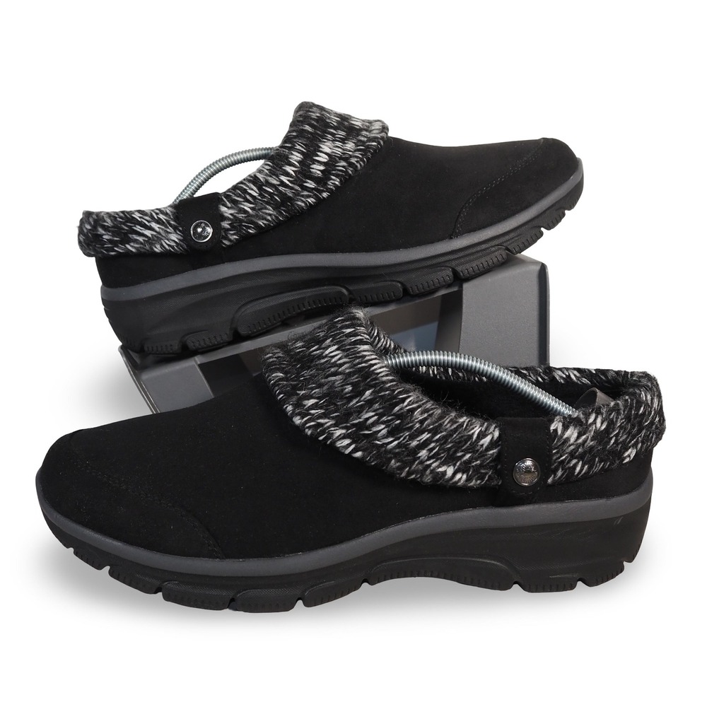 Skechers Womens Easy Going-Good Duo Lined Mules Black 167263 Size 11